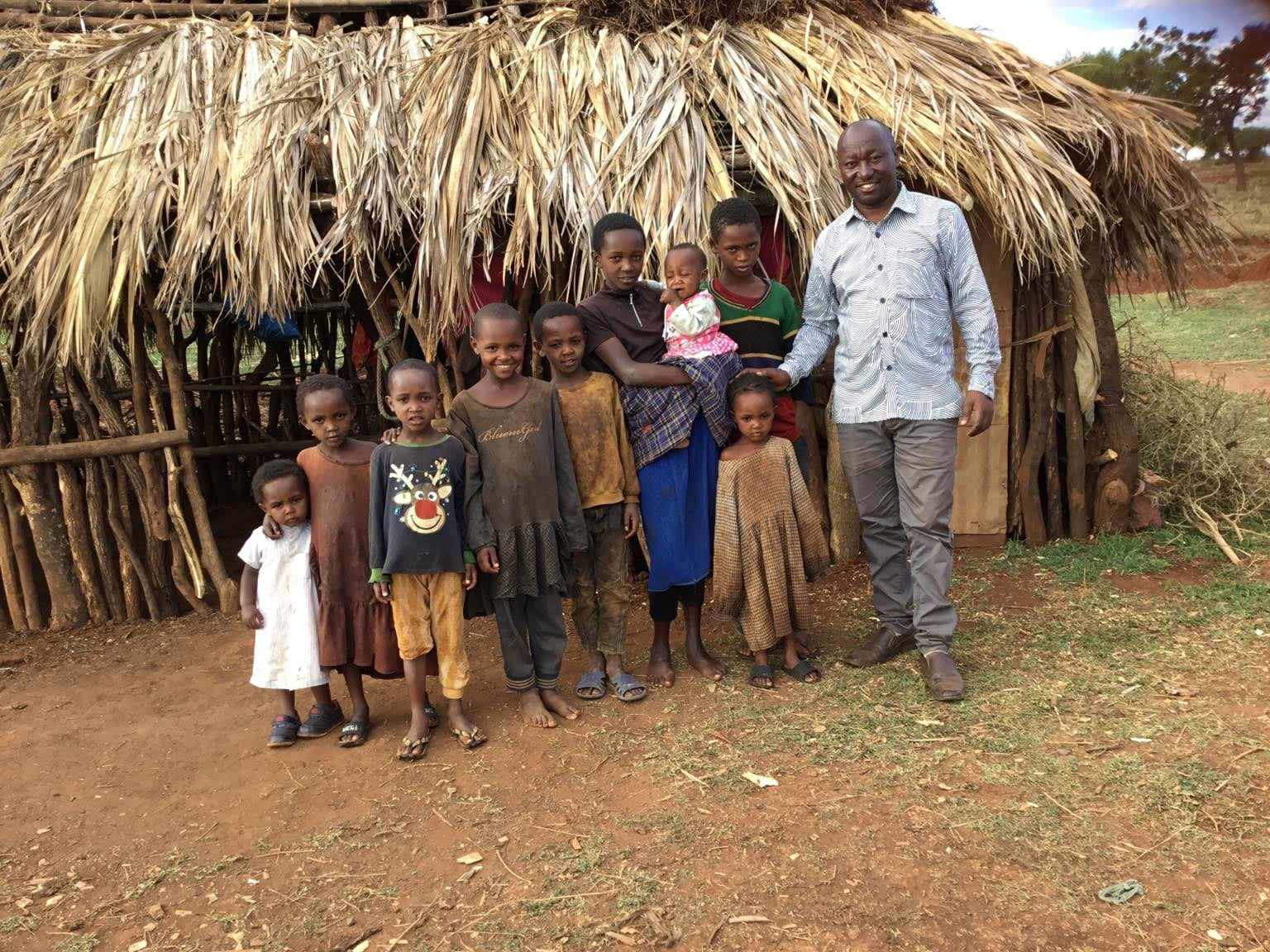 Supporting a large family of 12 children in a Gongali village